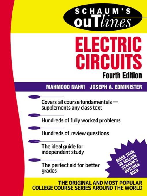 Title details for Electric Circuits by Mahmood Nahvi - Available